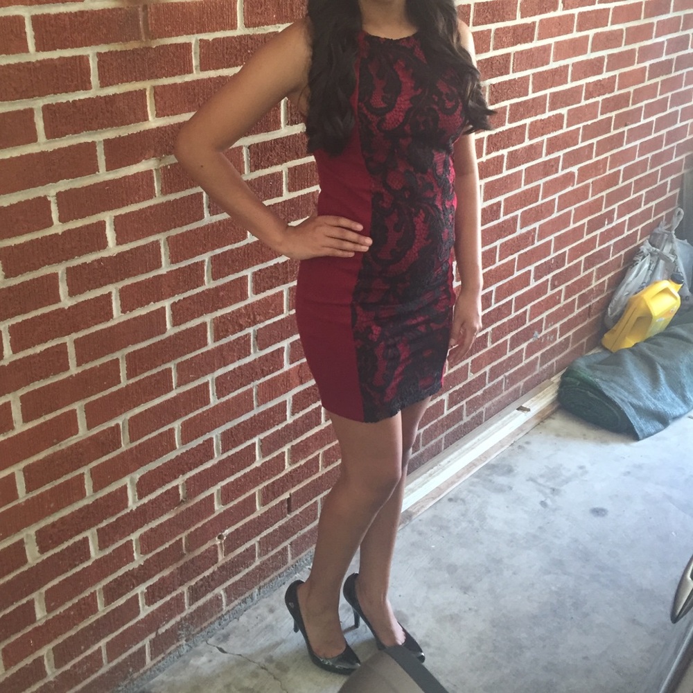 Burgundy Tight Dress